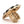 Almond Shape Bejewel Stretch Ring