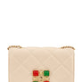 Diamond Embellished Quilted Mini Bag
