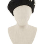 Pearl Charm Solid Wool Beret