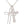 Cubic Zirconia Double Cross Pendant Necklace