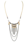 Beads & Layer Chains Necklace