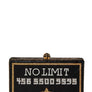 NO LIMIT YOLO Credit Card Rhinestone Clutch