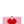 Pixelated Heart Shape Clutch Evening Bag