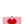 Pixelated Heart Shape Clutch Evening Bag