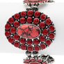 Oval Stone Western Stretch Statement Bracelet