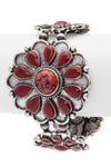 Stone Flower Western Stretch Bracelet