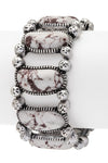 Iconic Stone Stretch Western Bracelet