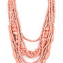 Mix Wooden Beads Statement Layer Necklace