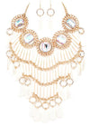 Crystal Statement Head Turner Necklace Set