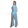 Exotic Blue Princess Stylish Halloween Cosplay Women's Costume Set Size S/M