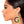 Gold Red and Green G Earrings