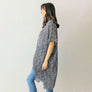 DIONA J ABSTRACT BOHO PRINT KIMONO CARDIGAN ONE SIZE COLOR BLACK