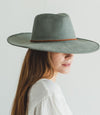 SUEDE VEGAN PANAMA HAT