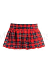 Plaid skirt with zipper closure