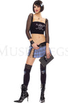 Gothic Cross Bone School Girl