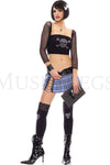 Gothic Cross Bone School Girl