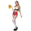 Sexy Oktoberfest Babe 5 Pc Sleeveless Crop Top high waist shorts Cosplay Sz XS