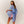 DIONA J SOLID PLEATED KIMONO CARDIGAN ONE SIZE COLOR BLUE