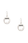 Diona J Mama Bear Cut Dangle Earrings Mother's Day Jewelry Accessories