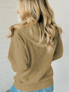 Half Zip Kangaroo Pocket Long Sleeve Hoodie