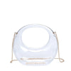 DIONA J WOMEN'S FASHION TRAVE EVENING STYLISH PARTY TOP HANDLE BAG COLOR CLEAR