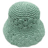 DIONA J STRAW BUCKET HAT ONE SIZE COLOR MINT GREEN