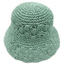 DIONA J STRAW BUCKET HAT ONE SIZE COLOR MINT GREEN