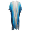 DIONA J TWO TONE LUREX KIMONO CARDIGAN ONE SIZE COLOR TURQUOISE