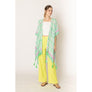 DIONA J TILE PRINT KIMONO ONE SIZE COLOR GREEN