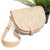 DIONA J STRAW CROSSBODY BAG COLOR KHAKI