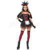 Dark Queen of Hearts 6 Pc Multicolor Mini Dress Women's Costume Set Size XL