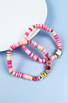 CAT MOM REUBBER BEADS BRACELET SET
