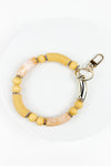 RESIN BEAD BRACELET KEYCHAIN