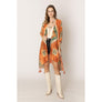 DIONA J AZTEC PRINT KIMONO CARDIGAN ONE SIZE COLOR RED