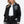 Love Me Now PU Leather Contrast Snap Down Bomber Jacket