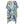 DIONA J ABSTRACT PRINT KIMONO ONE SIZE COLOR BLUE