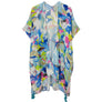 DIONA J ABSTRACT PRINT KIMONO ONE SIZE COLOR BLUE