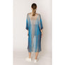 DIONA J TWO TONE LUREX KIMONO CARDIGAN ONE SIZE COLOR TURQUOISE