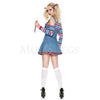 Good Guys Doll 3 Pc Denim Skirt Women’s Halloween Cosplay Costume Set Size XL