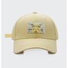 Macaroon Color Cap with 3D Bear Lemon OS