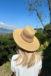 Straw Braided Flat Top Fashion Hat