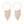 Gold Iced Fringe Hoops