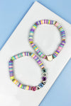 CAT MOM REUBBER BEADS BRACELET SET