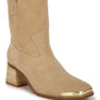 Emberly Suede Square Toe Ankle Boots
