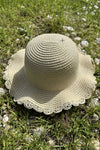 KIDS STRAW BUCKET SUN HAT