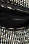 Fame Pave Rhinestone Crossbody Bag