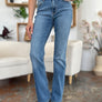 Judy Blue Full Size Mid-Rise Waist Straight Jeans