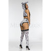 Doggy Dalmation 5 Pc Women's Halloween Cosplay White Black Costume Set Size M/L