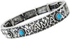 Diona J MAMA Western Stretch Worn Silver Bracelet For Women Mother's Day Gift Jewelry