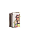 NICOLE LEE DOUBLE ZIP ACCORDION CARD HOLDER